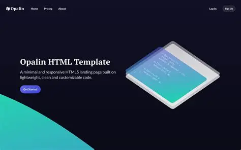 Opalin Landing Page